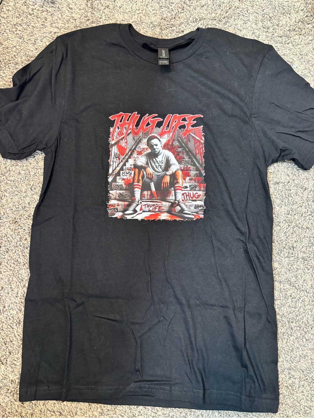 Thug Life Graphic Tee - Black